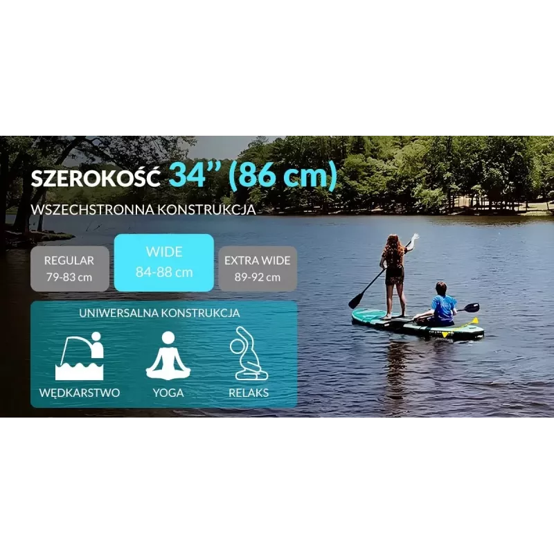 SKT Octopus aufblasbares SUP-Board Allround 335x86x15 cm