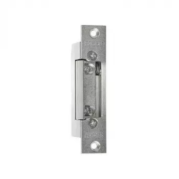 SCOT ES-S12AC/DC-B PROFI Symmetrischer Türöffner mit Schloss, 12V AC/DC, Fail-Secure, 3000N Haltekraft, Grau/Silber