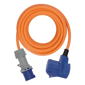 Brennenstuhl 1167650310 Verlängerungskabel 10m CEE-Stecker / Winkelkupplung H07RN-F 3G 2,5 mm² Blau