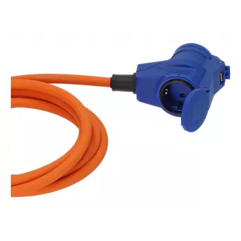 Brennenstuhl 1167650310 Verlängerungskabel 10m CEE-Stecker / Winkelkupplung H07RN-F 3G 2,5 mm² Blau