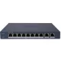 Hikvision DS-3E1510P-EI/M(B) LinkVu 10-Port Layer 2 Managed PoE Switch mit 8 PoE-Ports und 2 SFP-Uplinks