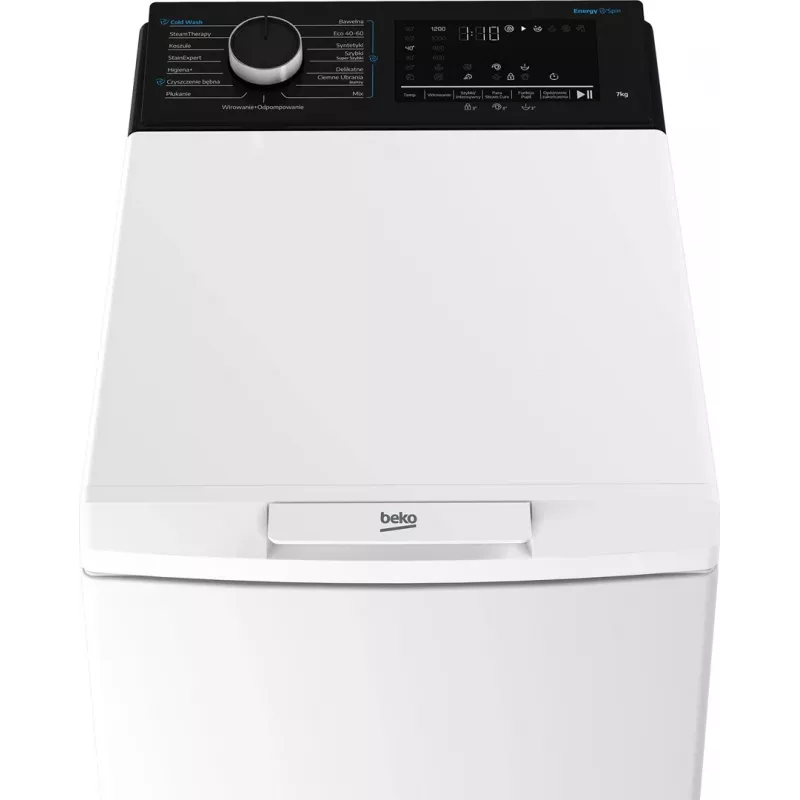 BEKO TB721DBVESPL Frontlader-Waschmaschine, 7 kg, 1200 U/min, Weiß/Schwarz
