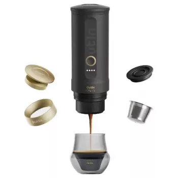 OutIn Nano x Kruve Tragbarer Espressokocher Geschenkset Schwarz/Gold