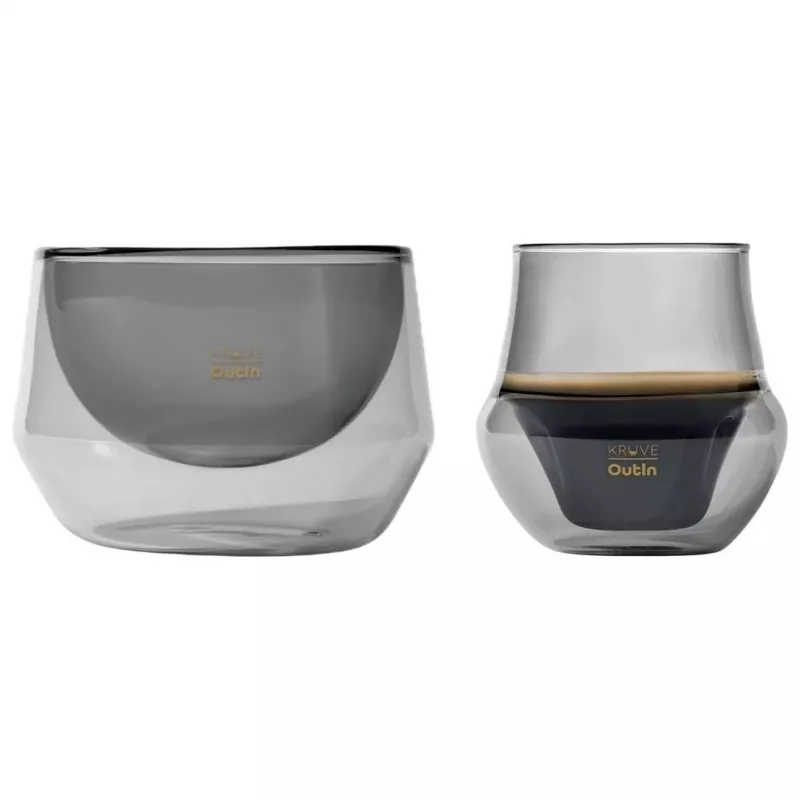 OutIn Nano x Kruve Tragbarer Espressokocher Geschenkset Schwarz/Gold