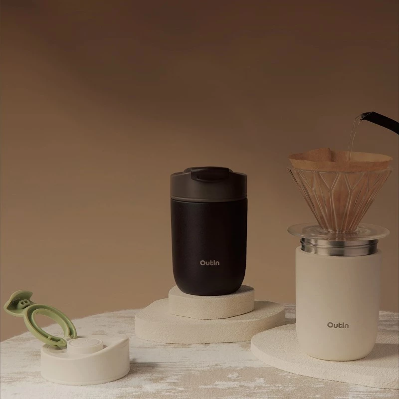 OutIn Travel Tumbler 350 ml, Sand White