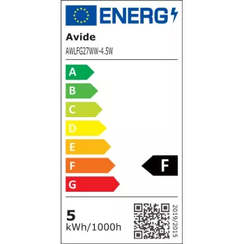 Avide LED Filament Globe Bulb 4,5W E27 Warm White 2700K