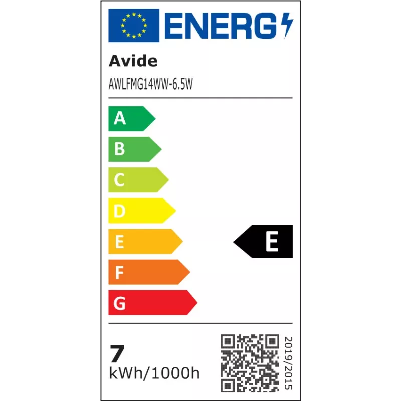 Avide LED-Lampe White Filament Mini Globe 6,5W E14 Warmweiß 2700K