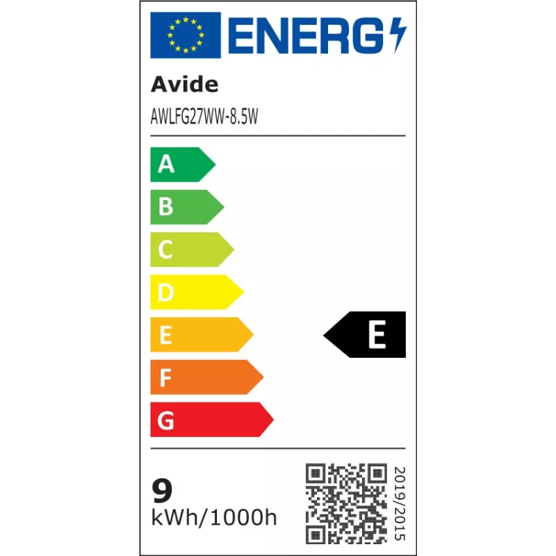 Avide LED Filament Globe Bulb 8,5W E27 Warm White 2700K