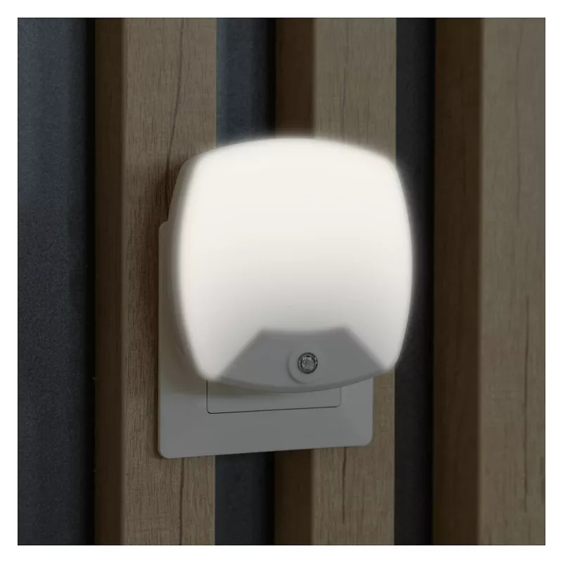 ENTAC Night Light 0,5W Square Cool White with Dusk-to-Dawn Sensor