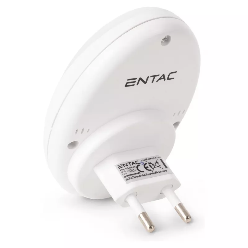 ENTAC LED Nachtlicht 0,5W Oval Warmweiß mit Dämmerungssensor