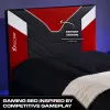 XROCKER Gaming & Racing Einzelbett 90x190cm Rot Kunstleder