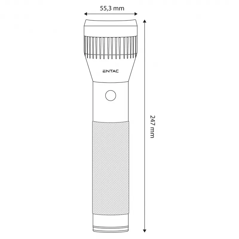 ENTAC 2D Aluminium-Taschenlampe