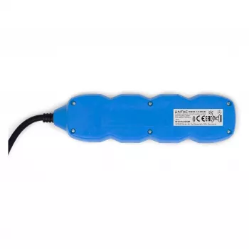 ENTAC Power Strip 3-Way 1,5m Switch Blue