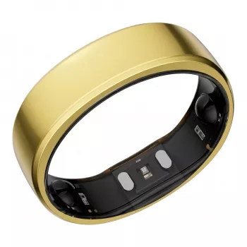 RingConn Smart Ring Gen2 - King Gold Größe 7 - Schlaf- & Fitness-Tracking Wearable - Herzfrequenz, SpO2, Stressüberwachung