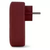ENTAC Steckdosenadapter mit 2x USB-A Burgund