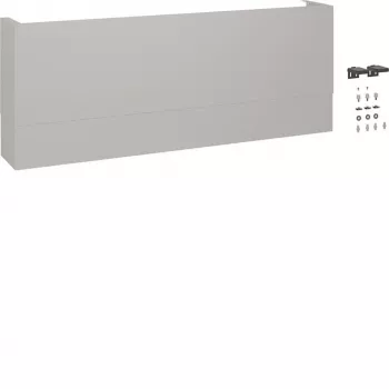 Hager FZ1300TB Teleskop-Kabelmanagement-Panel für universZ, Höhe 350-680mm, Tiefe 205mm, Metallgrau