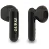 Guess 4G Metal Logo True Wireless Stereo Bluetooth-Ohrhörer mit Ladeetui (Schwarz)