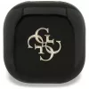 Guess 4G Metal Logo True Wireless Stereo Bluetooth-Ohrhörer mit Ladeetui (Schwarz)