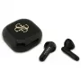 Guess 4G Metal Logo True Wireless Stereo Bluetooth-Ohrhörer mit Ladeetui (Schwarz)