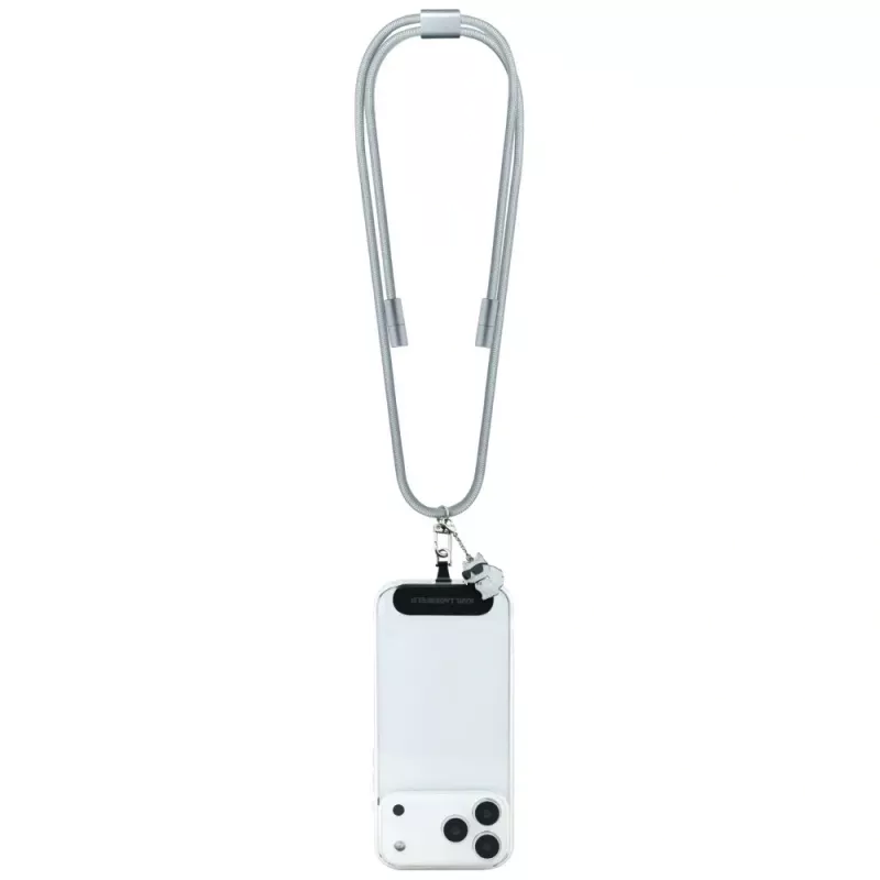 Karl Lagerfeld Crossbody Strap Choupette Charm - Universal Phone Strap / USB-C to USB-C Cable 1,5m (Grey)