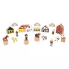 Janod Holzbausteine & Figuren-Set 34-teilig Dorf Kreuzung 2+