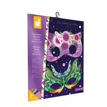 Janod Mozaika Maski Mosaik-Kunstset - 5 Tiermasken