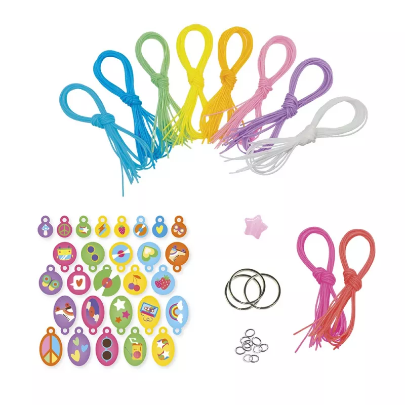 Janod Kreativ-Bastelset Scoubidou Filofun Ornamente 7+