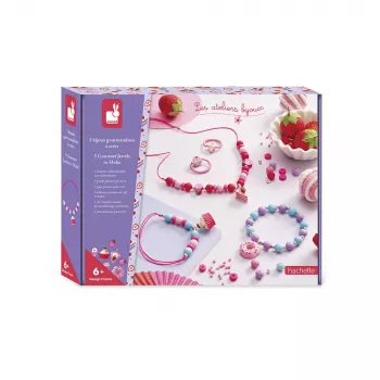 Janod DIY Schmuckherstellungsset Süßigkeiten & Bonbons 6+