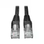 Tripp 25ft Cat6 Gigabit Snagless Molded Patch Cable RJ45 M/M Black
