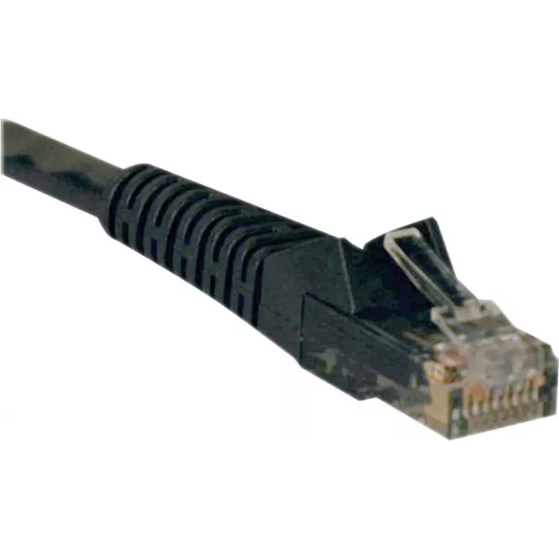 Tripp 25ft Cat6 Gigabit Snagless Molded Patch Cable RJ45 M/M Black