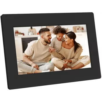 AGFAPHOTO APF700 Wi-Fi 7-Zoll Digitaler Bilderrahmen mit 32 GB Speicher, IPS-LCD-Touchscreen, Bewegungssensor, Auto-Rotation, Schwarz