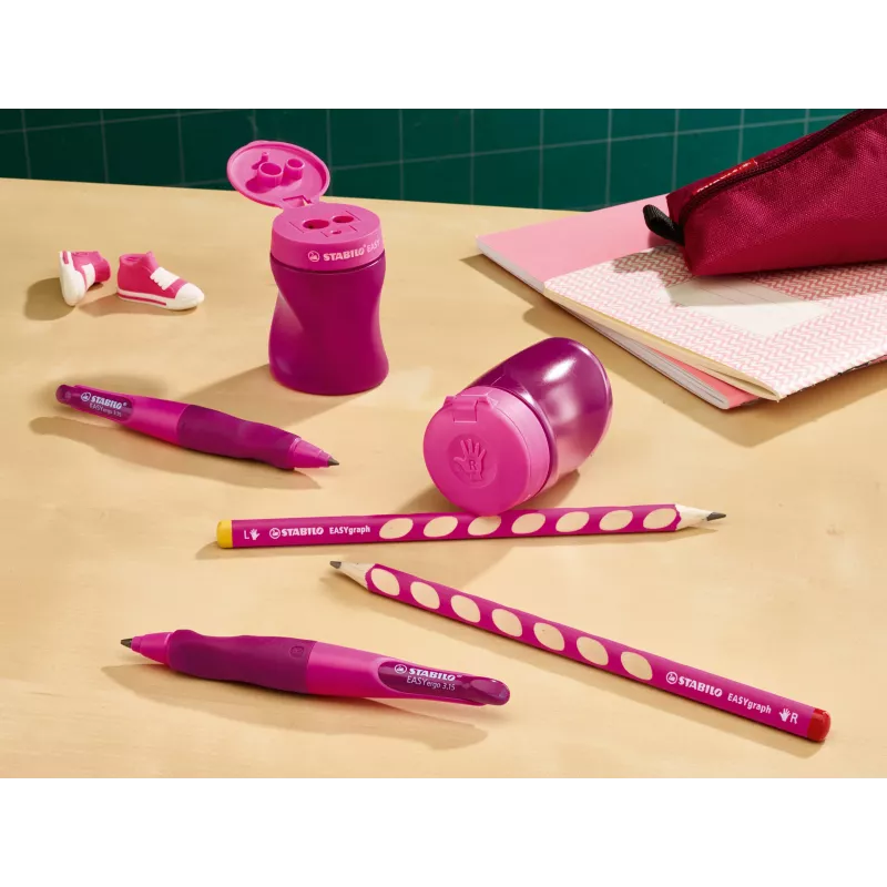 STABILO Easy Handanspitzer - Pink - Rechtshänder