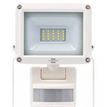 Brennenstuhl LED-Strahler JARO 1060 P mit Infrarot-Bewegungssensor, 10W, 1060lm, Tageslichtweiß 6500K, IP65, IK08, Wandmontage, 1m Kabel