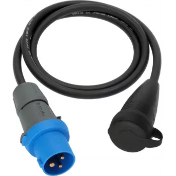 Brennenstuhl CEE Adapterkabel 230V 16A 1,5m Schuko-Kupplung IP44 Schwarz/Blau