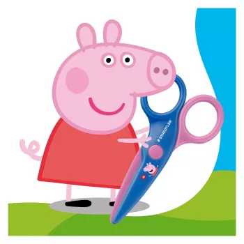 STAEDTLER Noris Junior Peppa Pig Kindersicherheitsschere 130 mm