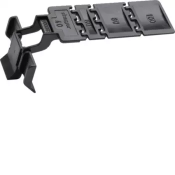 HAGER BA7CLIP Halteclip für Kabelkanalsystem, ABS/Polycarbonat, Weiß