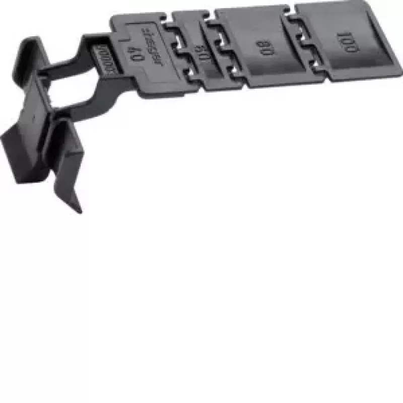 HAGER BA7CLIP Halteclip für Kabelkanalsystem, ABS/Polycarbonat, Weiß