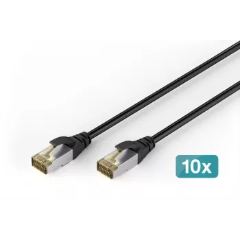 DIGITUS CAT 6A S-FTP Outdoor Patchkabel, Kupfer, PE, 10 Stück