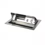 Kindermann CP Standard² VA 4f. Tischanschlussfeld mit 1x Schuko-Steckdose, 1x USB-A-Ladeanschluss, VGA, Audio, Schwarz