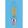 SYNERGY21 LED Retrofit E14 Kerze klar 4-5W Warmweiß dimmbar