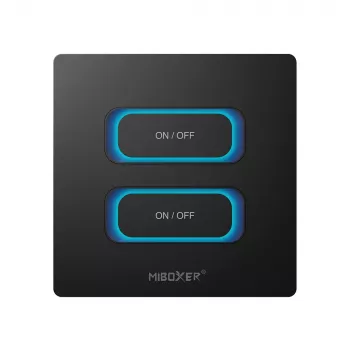 MIBOXER ESW2B 2-Gang Smart Switch LED-Fernbedienung mit WiFi und 2,4 GHz Bewegungssensor und Dimmer