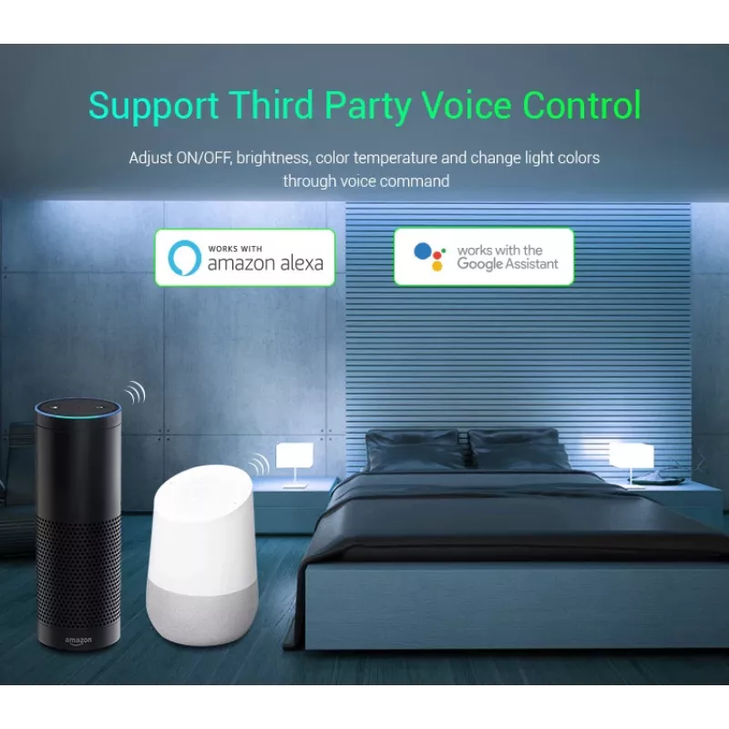MIBOXER WL5 5in1 RGB+CCT LED Controller DC12-24V WiFi 2.4G Alexa