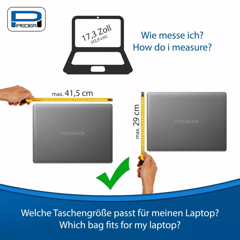 PEDEA TRENDLINE Notebook-Tasche 17,3 + Maus-Set