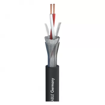 Sommer Cable SC-Primus Mikrofonkabel, 2 x 0,50 mm², PVC Ø 6,7 mm, schwarz, Meterware (200-0151)