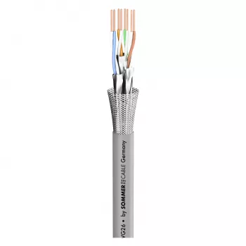 Sommer Cable SC-Mercator CAT.7 Netzwerkkabel, FRNC, Ø 6,5 mm, grau (580-0306F)