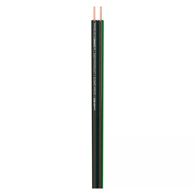 Sommer Cable SC-Orbit 225 MKII HighEnd Lautsprecherkabel, 2 x 2,50 mm², PVC 10,2 x 4,8 mm, transparent (425-0151)
