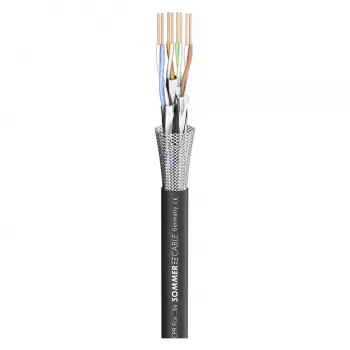 Sommer Cable SC-Mercator CAT.7 PUR Netzwerkkabel, PUR, Ø 6,4 mm, Schwarz, meterweise verkauft (581-0071)