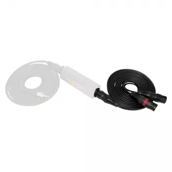 Sommer Cable SC-Peacock MKII DMX-Adapterkabel, 2 x 0,22 mm², XLR-Stecker 3-pol. auf XLR-Buchse 5-pol., HICON, schwarz, 5 m (PCGU-0500-SW)