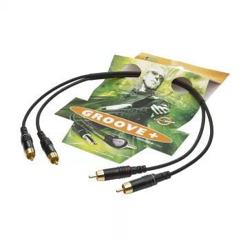 Sommer Cable SC-Onyx 2025 MKII Stereo-Cinchkabel, unsymmetrisch, 2 x 1 x 0,25 mm², 2x Cinch-Stecker auf 2x Cinch-Stecker, HICON, schwarz, 2,5 m (ON81-0250-SW)