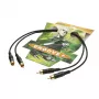 Sommer Cable SC-Onyx 2025 MKII Stereo-Cinchkabel, unsymmetrisch, 2 x 1 x 0,25 mm², 2x Cinch-Stecker auf 2x Cinch-Stecker, HICON, schwarz, 5 m (ON81-0500-SW)